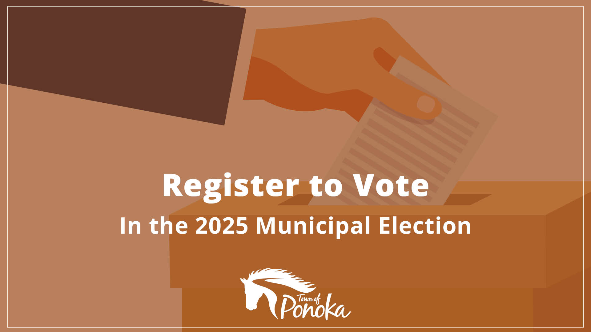 A person putting a ballot in a ballot box