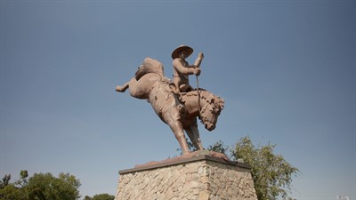 World's Largest Bucking Saddle Bronc & Rider