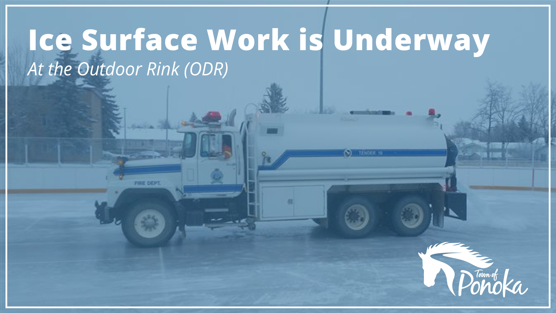 Ice Surface Work is Underway